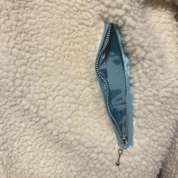 Ivory Ella - Full Zip Faux Sherpa Jacket sz Small - Picture 9 of 13